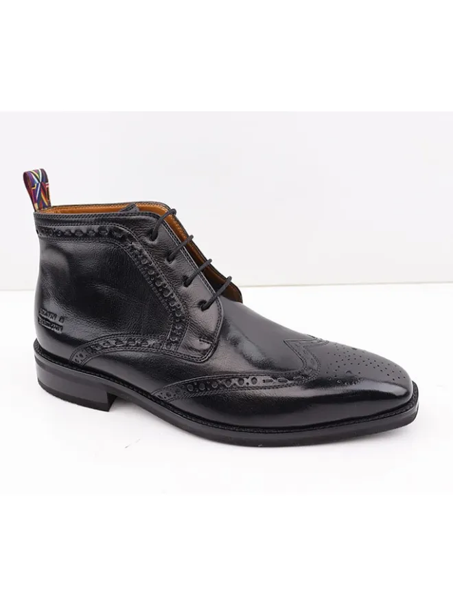 Leder-Schnürschuhe "Jeff 7" in Schwarz>MELVIN & HAMILTON Hot