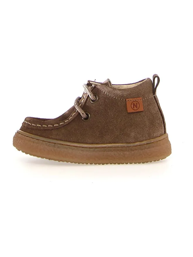 Leder-Schnürschuhe "Kasden" in Dunkelbraun>Naturino