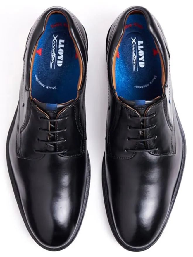 Leder-Schnürschuhe "Kos" in Schwarz>LLOYD