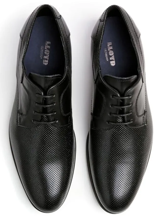 Leder-Schnürschuhe "Levin" in Schwarz>LLOYD Discount