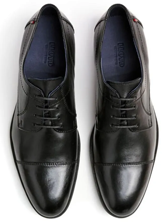 Leder-Schnürschuhe "Lias" in Schwarz>LLOYD Clearance