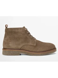 Marc O'Polo Shoes Stiefel & Boots^Leder-Schnürschuhe "Linus" in Hellbraun