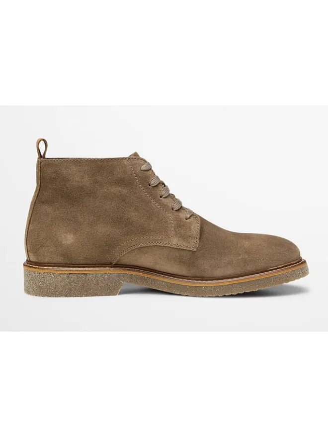 Marc O'Polo Shoes Stiefel & Boots^Leder-Schnürschuhe "Linus" in Hellbraun