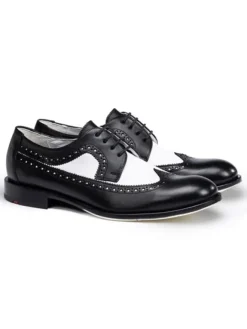 LLOYD Schnürschuhe^Leder-Schnürschuhe "Lionel" in Schwarz/ Weiß