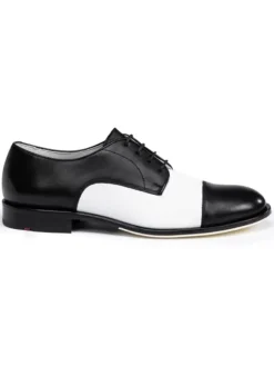 Leder-Schnürschuhe "Liston" in Schwarz/ Weiß>LLOYD Hot