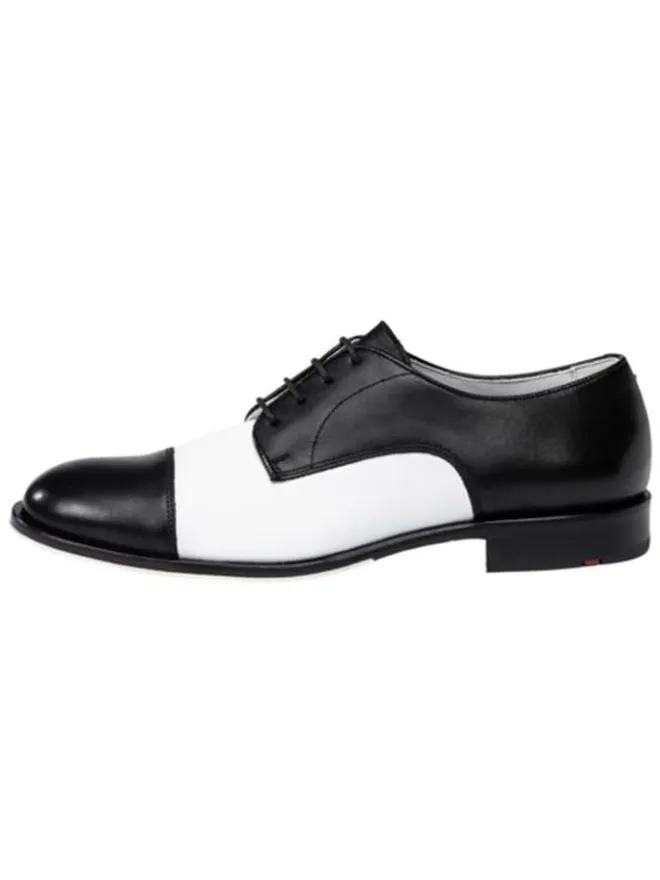 Leder-Schnürschuhe "Liston" in Schwarz/ Weiß>LLOYD Hot