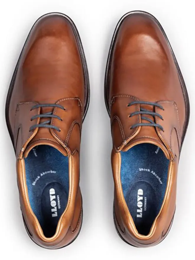 LLOYD Schnürschuhe^Leder-Schnürschuhe "Monty" in Hellbraun