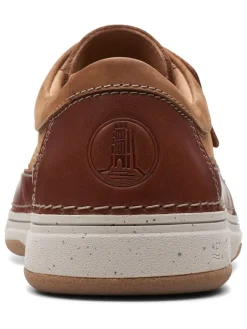 Clarks Schnürschuhe^Leder-Schnürschuhe ''Nature 5 Lo'' in Hellbraun