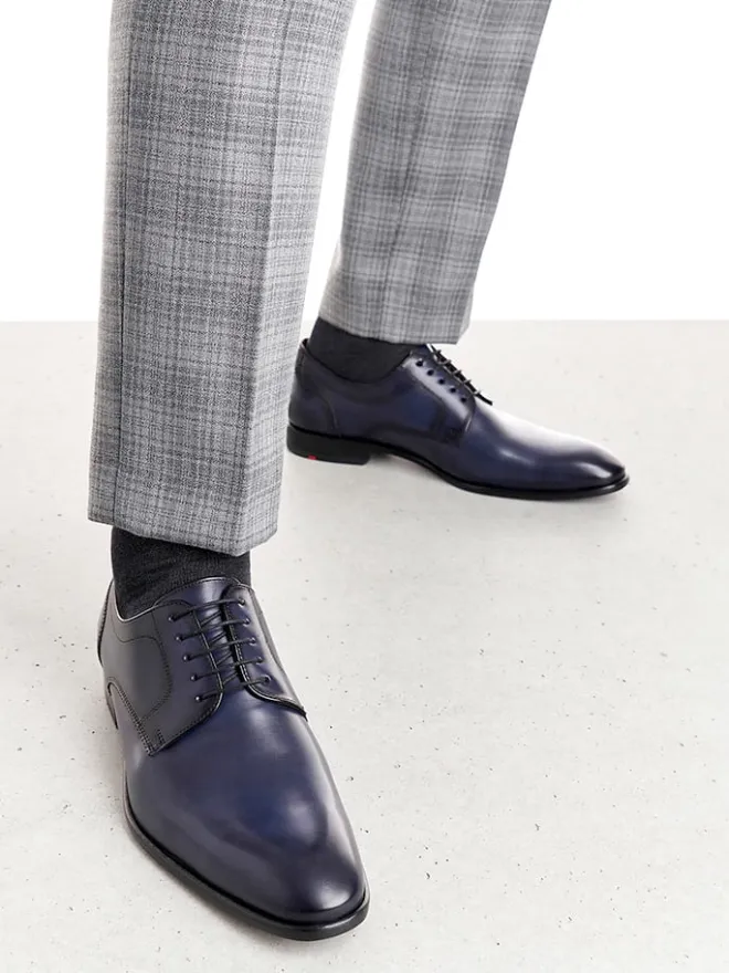 Leder-Schnürschuhe "Pados" in Dunkelblau>LLOYD Outlet