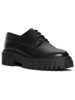 Clarks Schnürschuhe^Leder-Schnürschuhe "Page Walk" in Schwarz