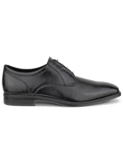 Ecco Schnürschuhe^Leder-Schnürschuhe "Queenstown Derby" in Schwarz