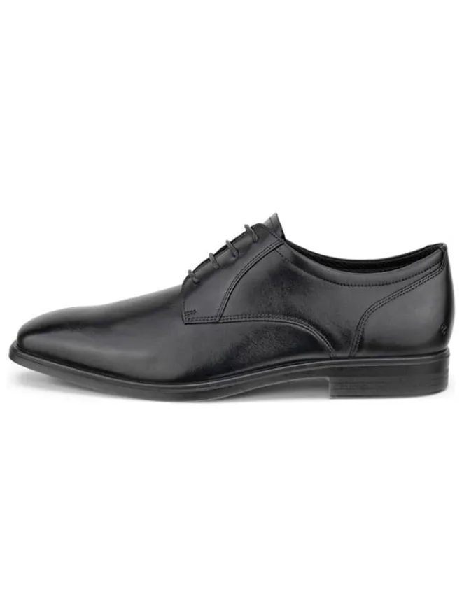 Ecco Schnürschuhe^Leder-Schnürschuhe "Queenstown Derby" in Schwarz