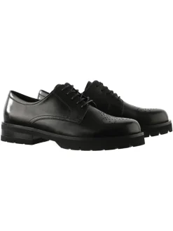 Högl Schnürschuhe^Leder-Schnürschuhe "Rocky" in Schwarz