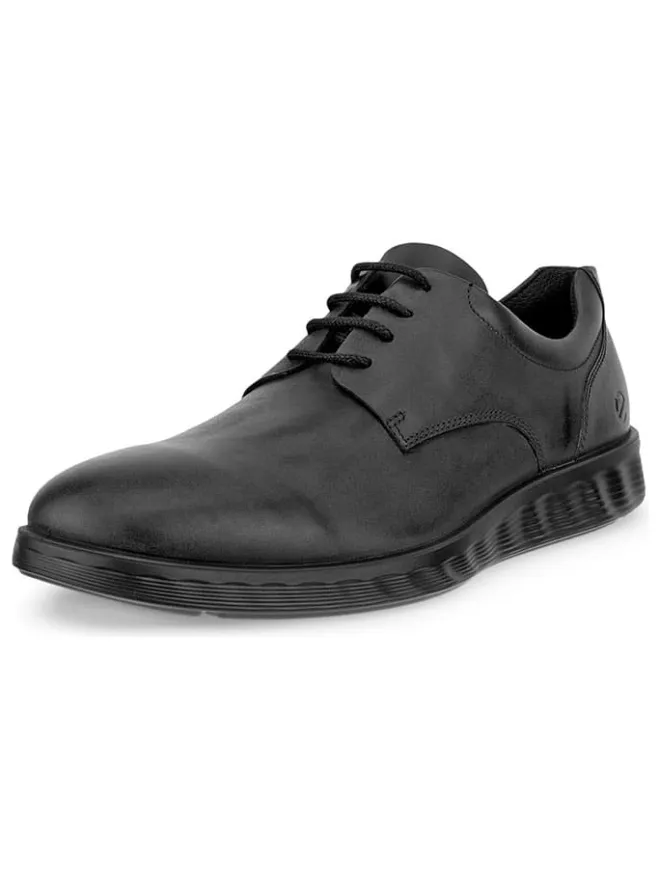 Ecco Schnürschuhe^Leder-Schnürschuhe "S Lite Hybrid" in Schwarz