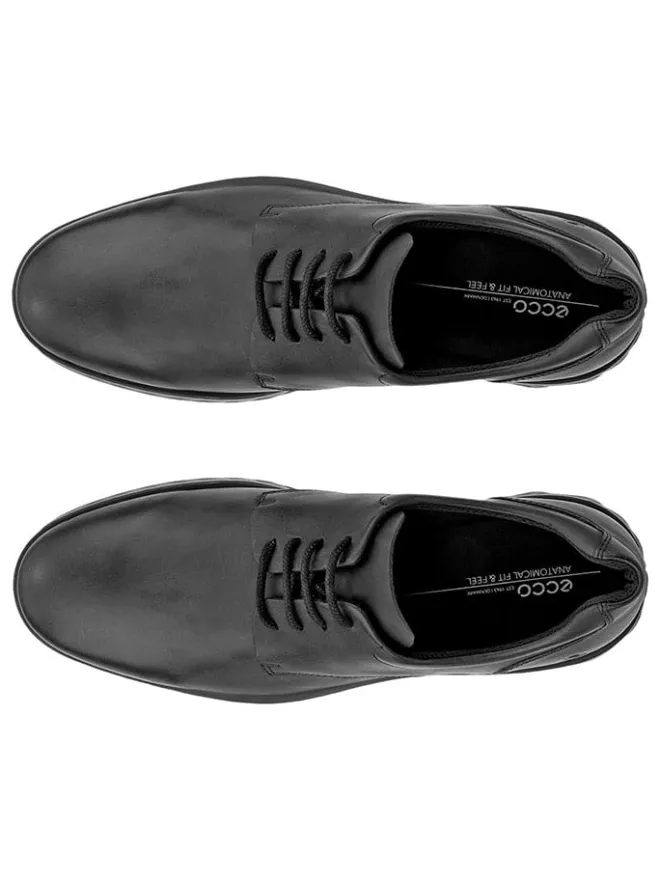 Ecco Schnürschuhe^Leder-Schnürschuhe "S Lite Hybrid" in Schwarz