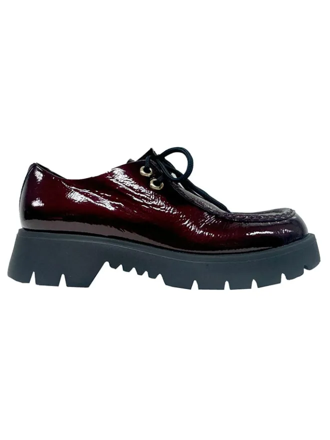 Högl Schnürschuhe^Leder-Schnürschuhe "Sally" in Bordeaux