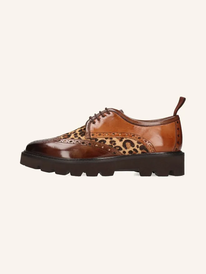 Leder-Schnürschuhe "Selina 84" in Hellbraun>MELVIN & HAMILTON Outlet