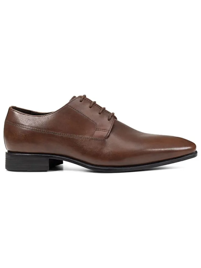 Leder-Schnürschuhe "Uomo High Life" in Braun>Geox Outlet
