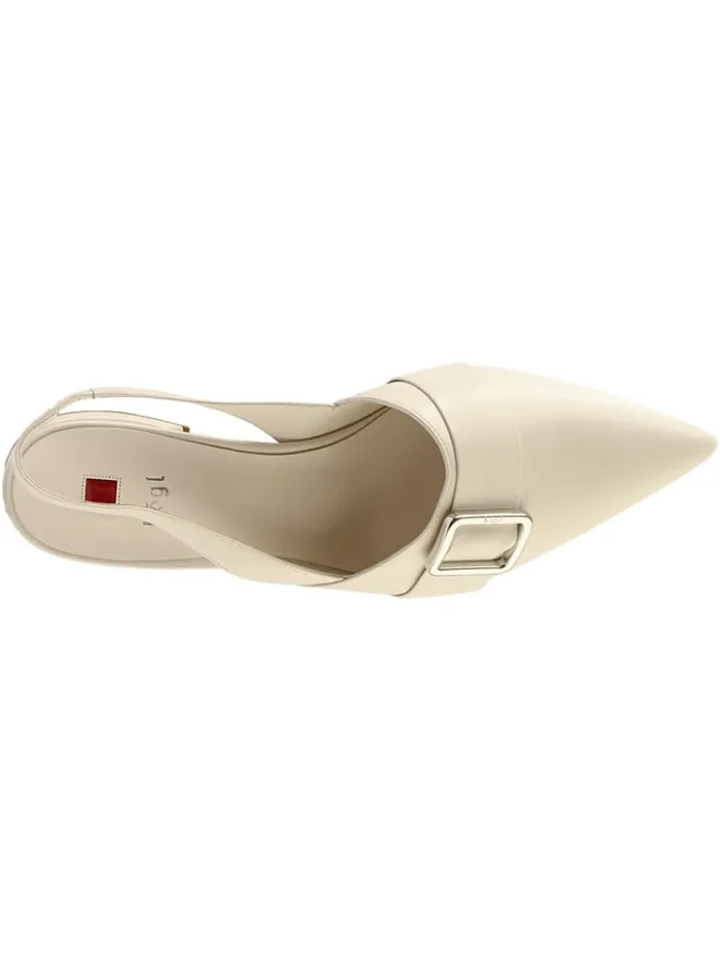Högl Ballerinas^Leder-Slingballerinas in Creme