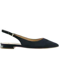 Högl Pumps^Leder-Slingballerinas in Dunkelblau