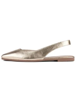 loft37 Ballerinas^Leder-Slingballerinas in Gold