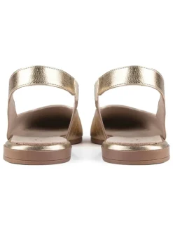 loft37 Ballerinas^Leder-Slingballerinas in Gold
