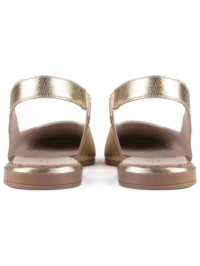 loft37 Ballerinas^Leder-Slingballerinas in Gold