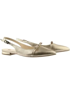 Högl Ballerinas^Leder-Slingballerinas in Gold