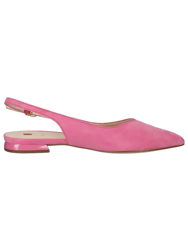 Leder-Slingballerinas in Rosa>Högl Discount