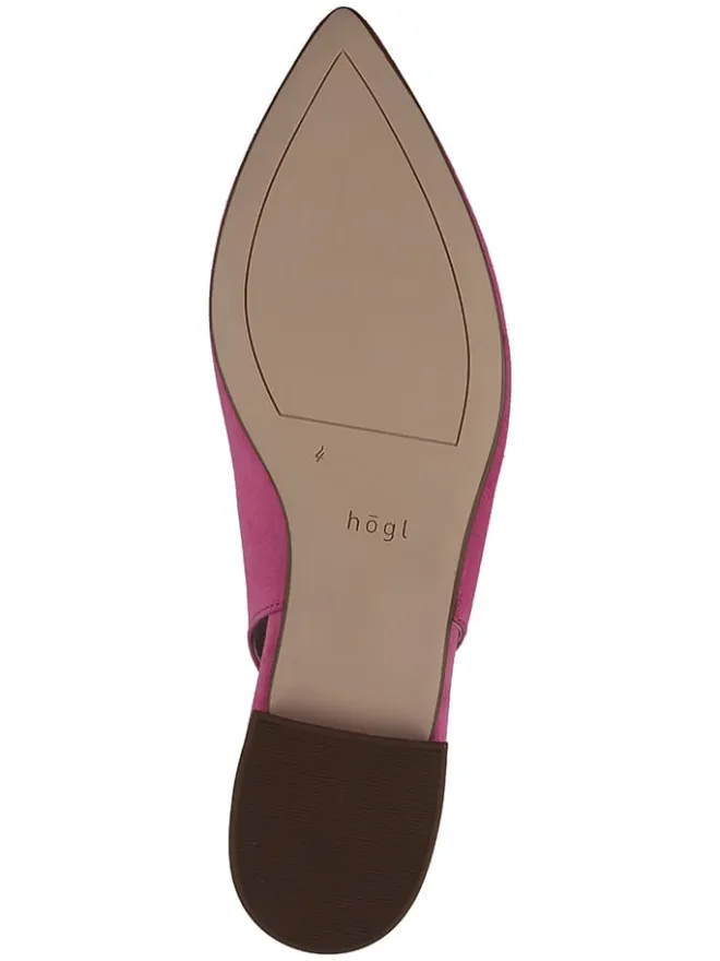 Leder-Slingballerinas in Rosa>Högl Discount