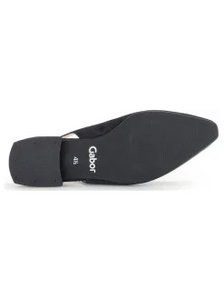 Leder-Slingballerinas in Schwarz><noscript><img width=