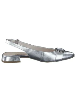 Paul Green Sandalen^Leder-Slingballerinas in Silber