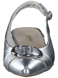 Paul Green Sandalen^Leder-Slingballerinas in Silber