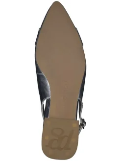 Paul Green Sandalen^Leder-Slingballerinas in Silber