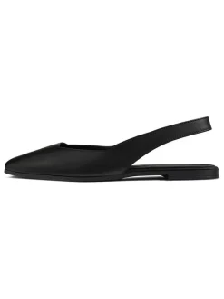 Leder-Slingballerinas in Schwarz>loft37 Online
