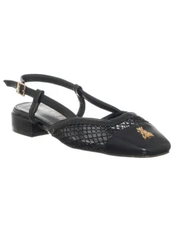 Patrizia Pepe Ballerinas^Leder-Slingballerinas in Schwarz