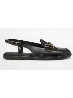 Leder-Slingballerinas in Schwarz>Marc O'Polo Shoes