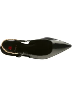 Högl Ballerinas^Leder-Slingballerinas in Schwarz