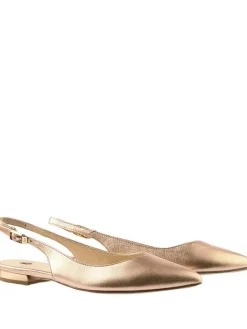 Leder-Slingballerinas "Mona" in Gold>Högl Best