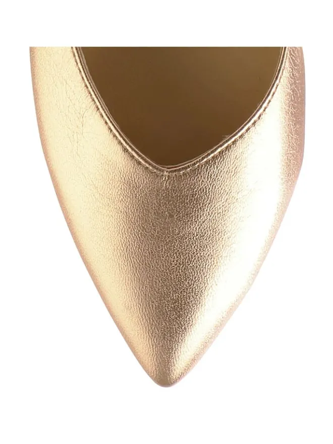 Leder-Slingballerinas "Mona" in Gold>Högl Best