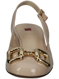 Leder-Slingpumps in Beige><noscript><img width=