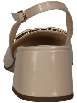 Leder-Slingpumps in Beige><noscript><img width=