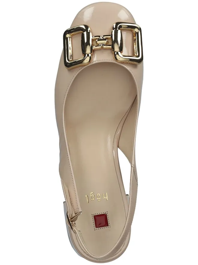 Leder-Slingpumps in Beige>Högl Sale