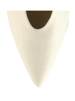 Leder-Slingpumps in Creme><noscript><img width=