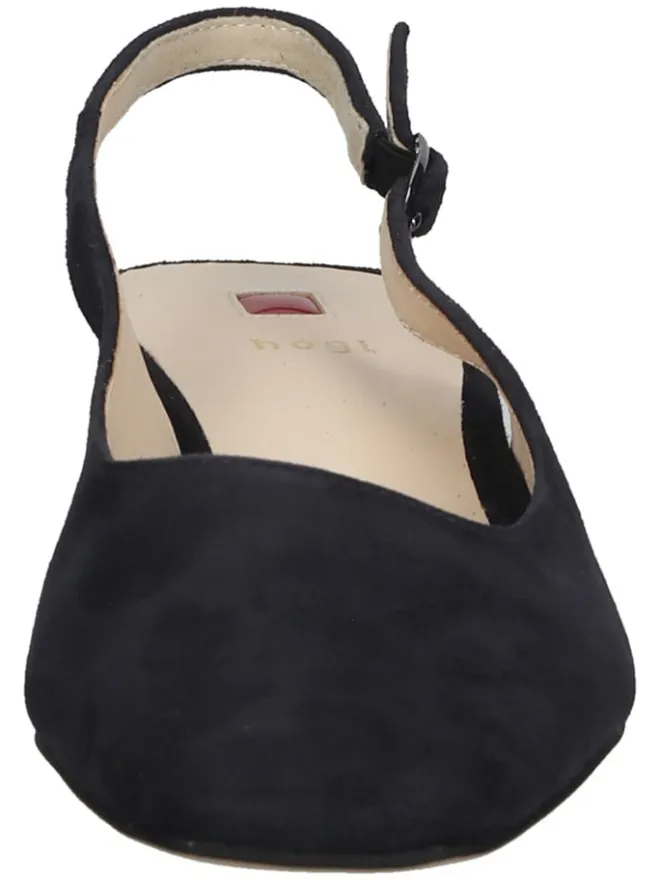 Högl Pumps^Leder-Slingpumps in Dunkelblau