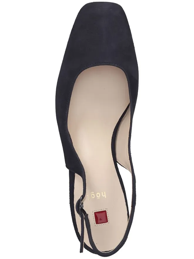 Högl Pumps^Leder-Slingpumps in Dunkelblau