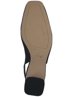 Högl Pumps^Leder-Slingpumps in Dunkelblau