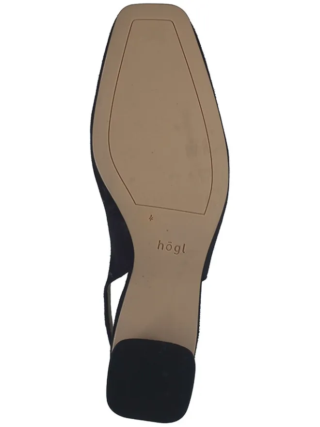 Högl Pumps^Leder-Slingpumps in Dunkelblau