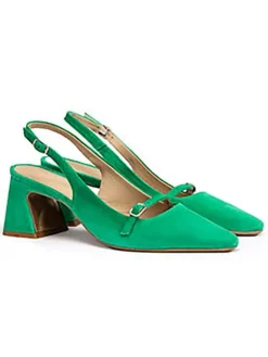 Leder-Slingpumps in Grün>LLOYD Clearance