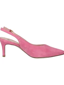 Leder-Slingpumps in Pink><noscript><img width=
